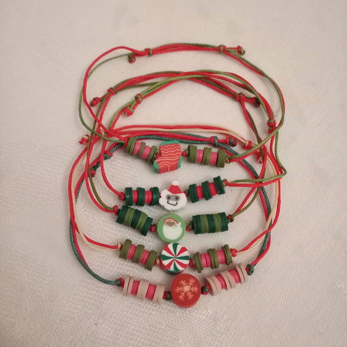 Bracelets charms new, set of 5 colorful pieces