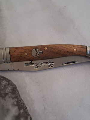 Laguiole Bougna French knife like new, handmade steel 1421