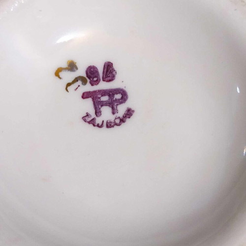Zajecar porcelain serving set used, 1960s, gilded
