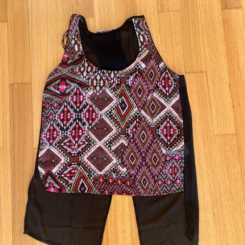 Bershka blouse black like new with back opening, size S