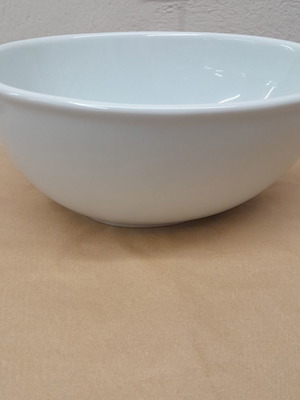 Porcelain salad bowl new, 25cm length, 21cm width, 11cm height
