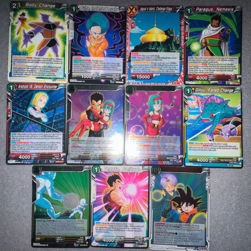 Dragonball cards new, all cards shown in photo included