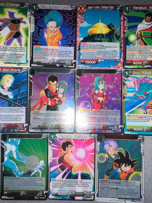Dragonball cards new, all cards shown in photo included
