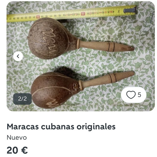 Cuban handmade maracas new, wooden percussion instruments