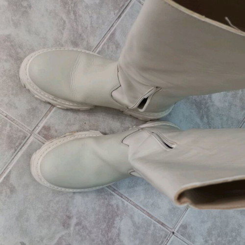 Women's boots used, white, size 37