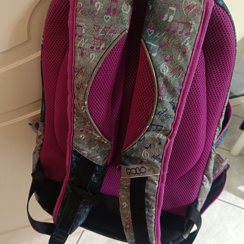 Polo Santoro school backpack with headphone port