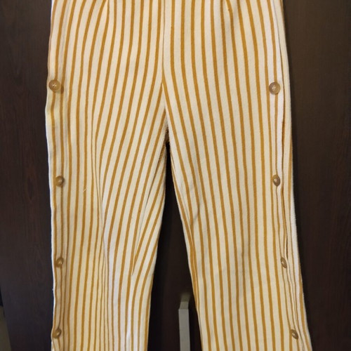 Zara kids set 10 years, striped mustard and ecru blouse and pants