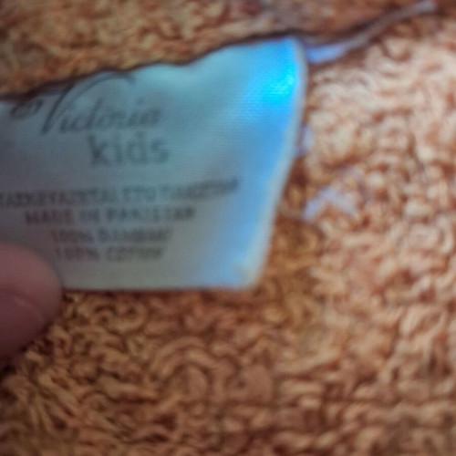 Children's bathrobe orange used, unisex, size 4-6 years