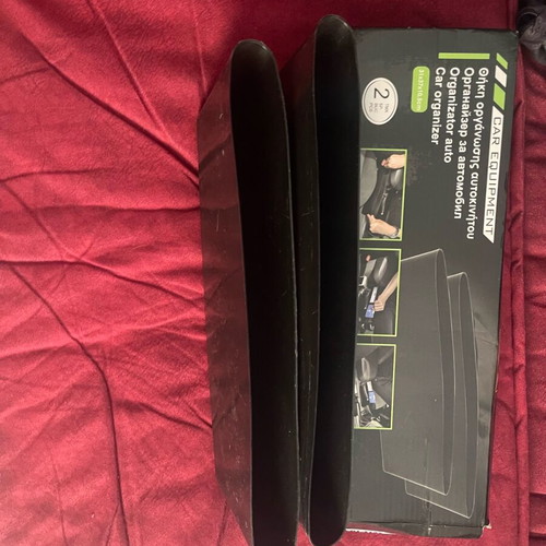 Car organizer cases new, set of 2 black for handbrake