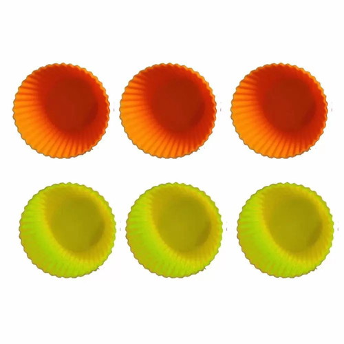 Silicone cupcake muffin molds 6 pcs 7cm