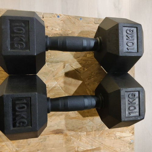 Dumbbells with rack, like new fitness equipment