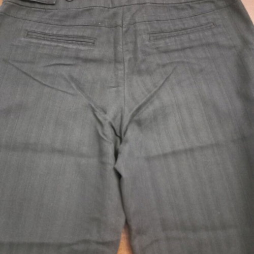 Women's pants used, 2 black striped, size S