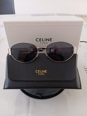 Celine sunglasses new, black and silver