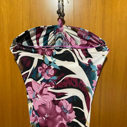 Floral Maxi Backless Dress Freestyle like new, colorful