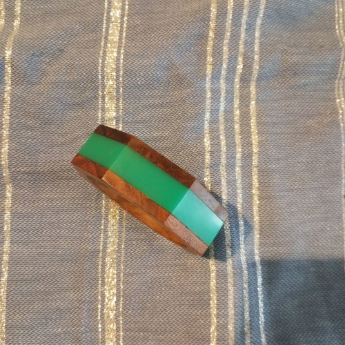 Polygonal wooden bracelet like new