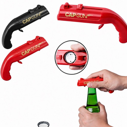 Cap Gun Magnetic Bottle Opener new, practical design