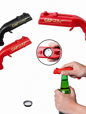Cap Gun Magnetic Bottle Opener new, practical design