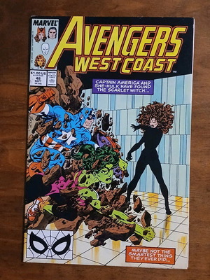 Avengers West Coast #48 used Marvel comic 1989