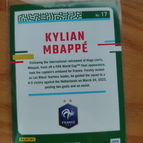 Panini Donruss 2023-24 Kylian Mbappe France card like new