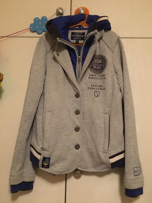SOCCX teen jacket-blazer used, grey with removable inner lining