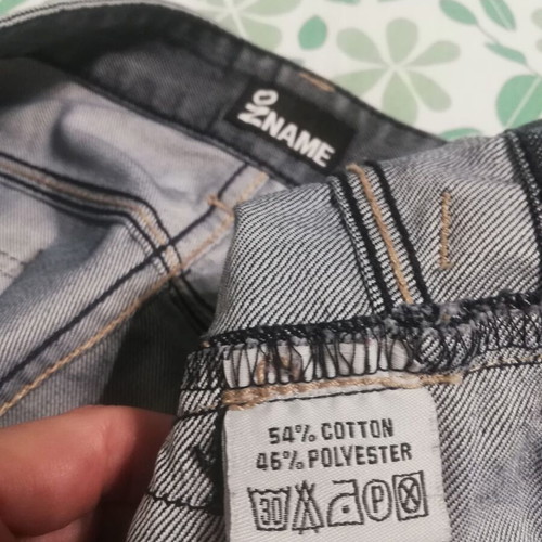 No Name bermuda shorts new, gray and blue, size L