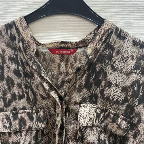 LC Waikiki women's blouse like new, animal print size M