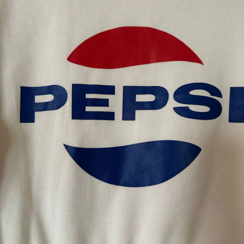 Pepsi cropped sweatshirt H&M Divided white oversized size M like new
