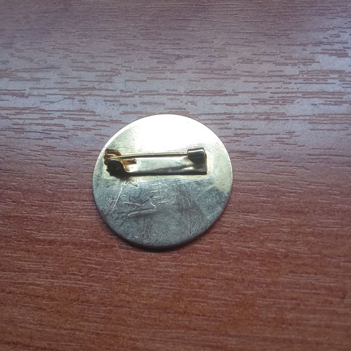 Nea Dimokratia 1980s vintage pin badge used