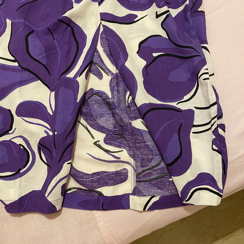 Caliopi skirt and bodysuit set new, white and purple