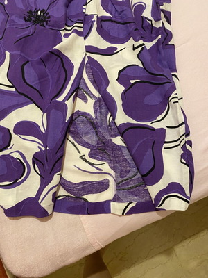 Caliopi skirt and bodysuit set new, white and purple