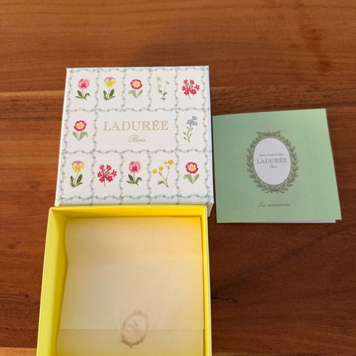 Ladurée Paris gift box with floral design and luxury aesthetic new