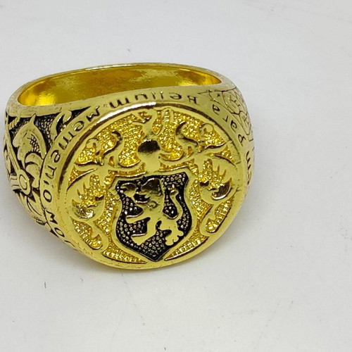Monarch Men's Ring 18K gold plated, like new