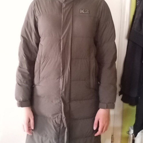 Women's long warm coat like new, size M