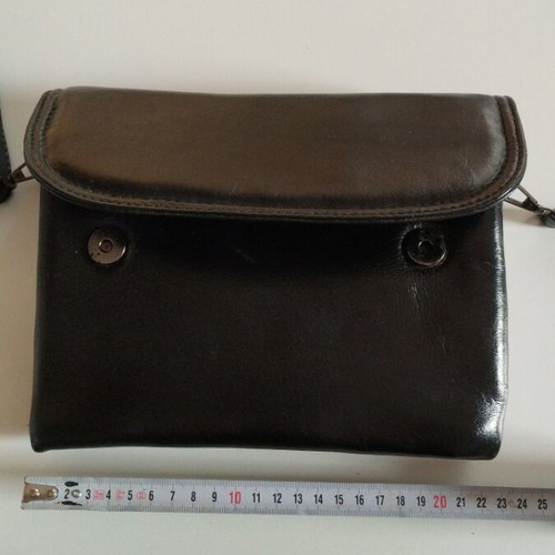 Leather bag black new
