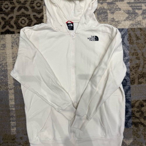 The North Face women's full zip hoodie like new, white, size M