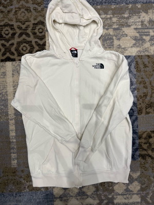 The North Face women's full zip hoodie like new, white, size M