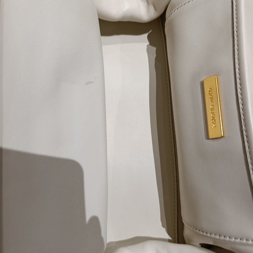 Tory Burch clutch shoulder bag off white new leather