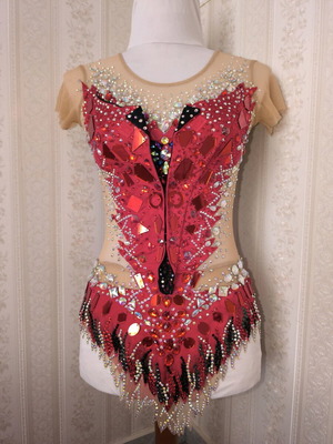Rhythmic gymnastics leotard new, size youth-woman, Alexandria Soldatova replica