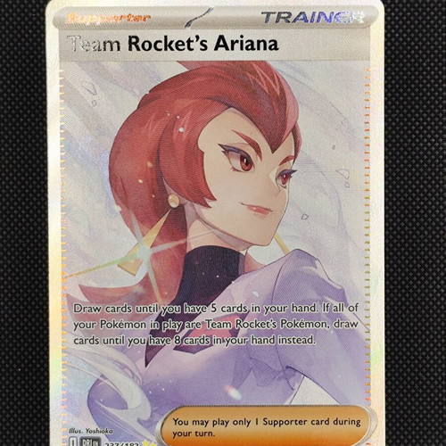 Pokemon Team Rocket's Ariana 237/182 Destined Rivals card new
