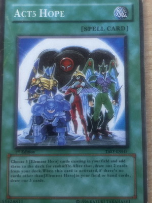 Act5 Hope Yu-Gi-Oh! card, NM English edition rare