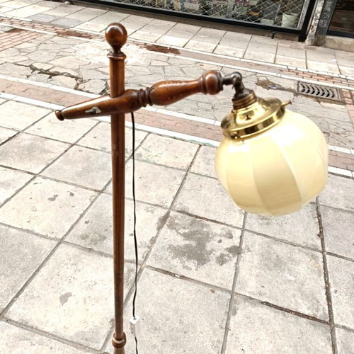 Antique classic bridge arm floor lamp like new