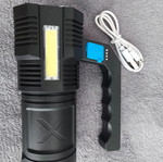 LED flashlight with USB charging, new