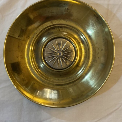 Bronze Bell with Double-Headed Eagle & Vergina Ashtray, plus Horseshoe and Komboloi