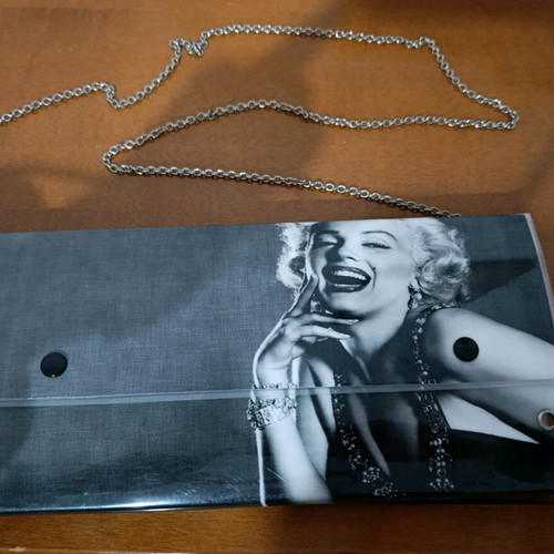 Clutch bag Lovely Handmade like new with Marilyn Monroe