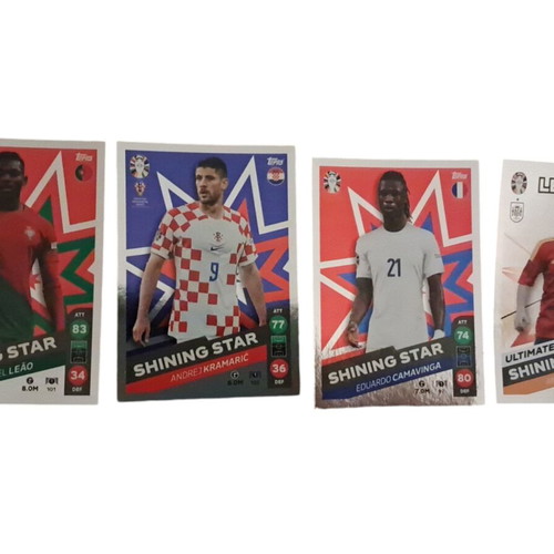 Match Attax cards new, 26 cards including 4 shining stars