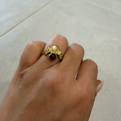 BreakaStone bronze ring OS with adjustable size like new