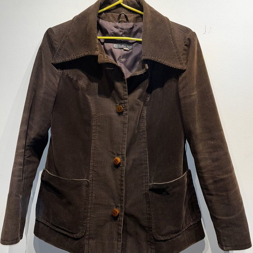 Vintage Salon Vert Brown Corduroy Jacket like new, 70s-80s