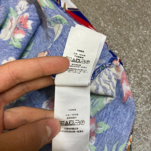 Polo Ralph Lauren Teddy Bear Polobear Hawaii Flower Print Polo Shirt, M, Blue