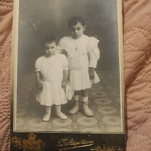 Black and white cabinet photo on cardboard by Georgios Potamitakis Athens like new