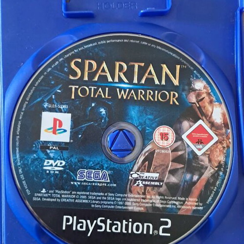 Spartan Total Warrior PS2 game used without manual and cover